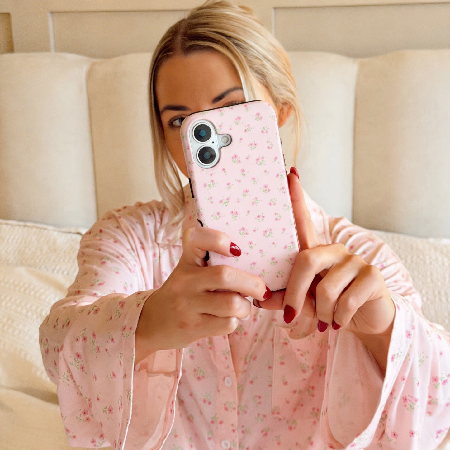 Tough Phone Case - Ditsy Floral Pink