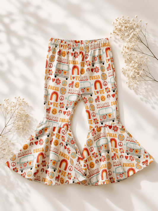 Keely Exaggerated Bell Bottoms - Groovy Love