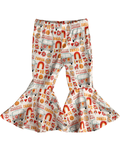 Keely Exaggerated Bell Bottoms - Groovy Love