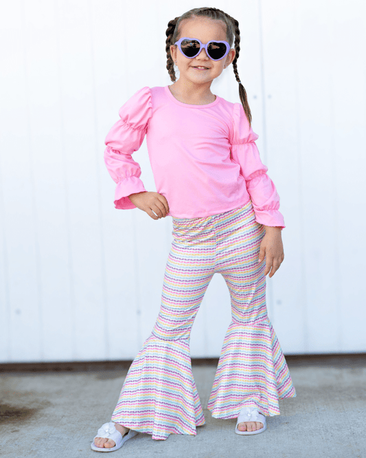 Keely Exaggerated Bell Bottoms - Vintage Bloom