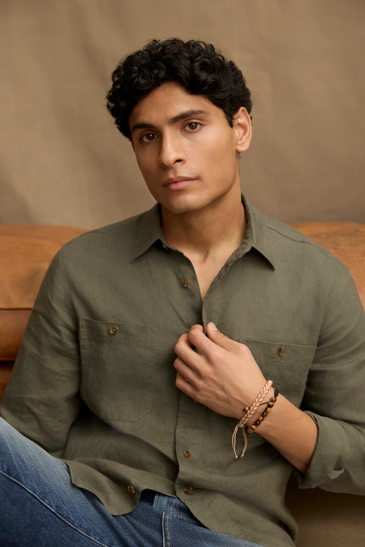 LINDEN LINEN BUTTON-UP SHIRT