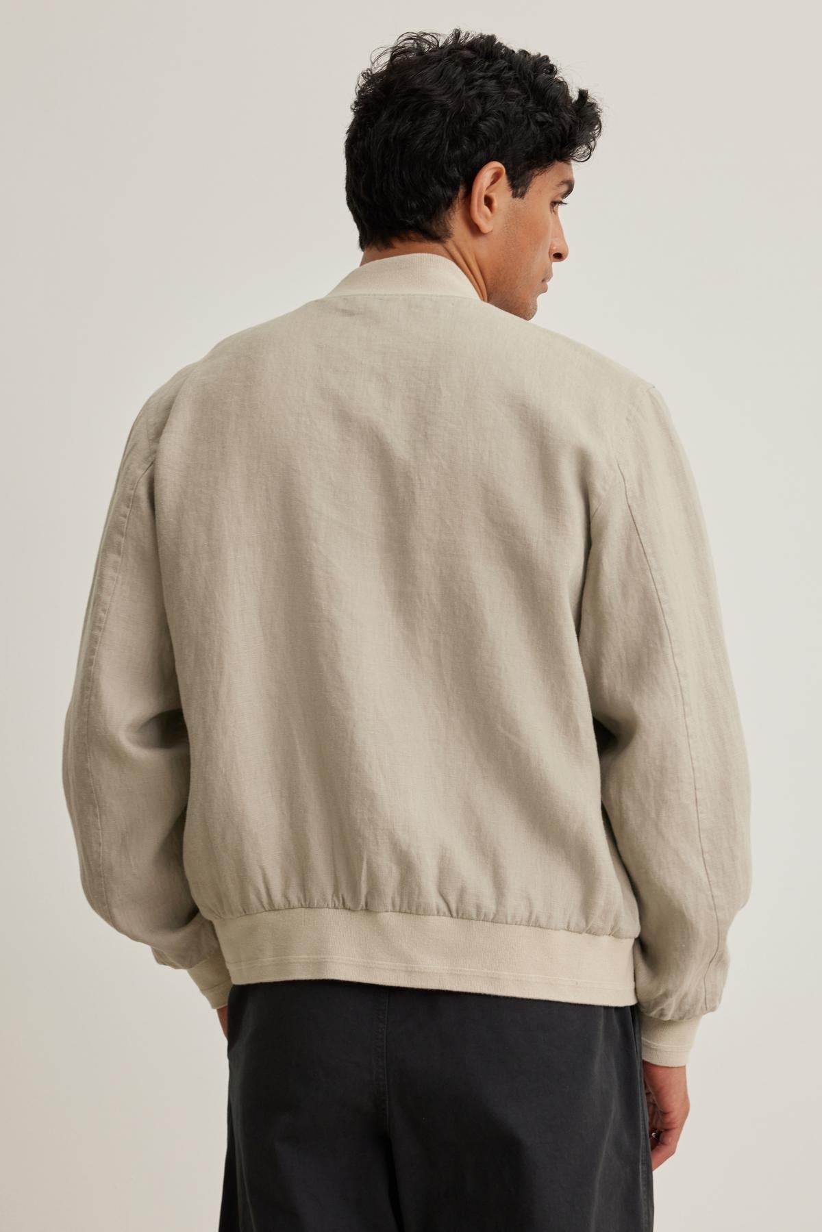 MURPHY LINEN BOMBER JACKET