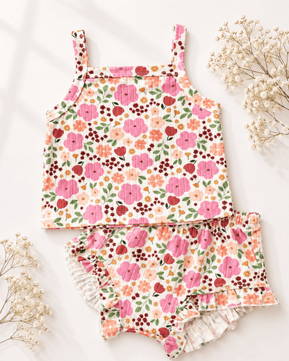 Luna Top & Bloomer Set - Harvest Bloom