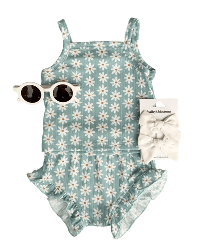 Luna Top & Bloomer Set - Meadow Mist