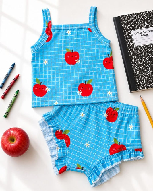 Luna Top & Bloomer Set - Teacher's Pet