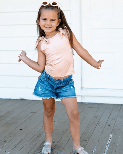 Madden Tie Shoulder Tank Top & Leotard - Ditsy Dune