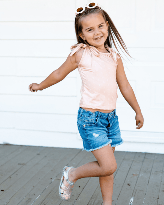 Madden Tie Shoulder Tank Top & Leotard - Ditsy Dune