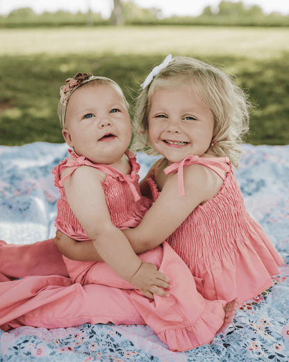 Maisie Smocked Two-Piece Set - Pressed Peony