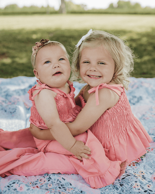 Maisie Smocked Two-Piece Set - Pressed Peony