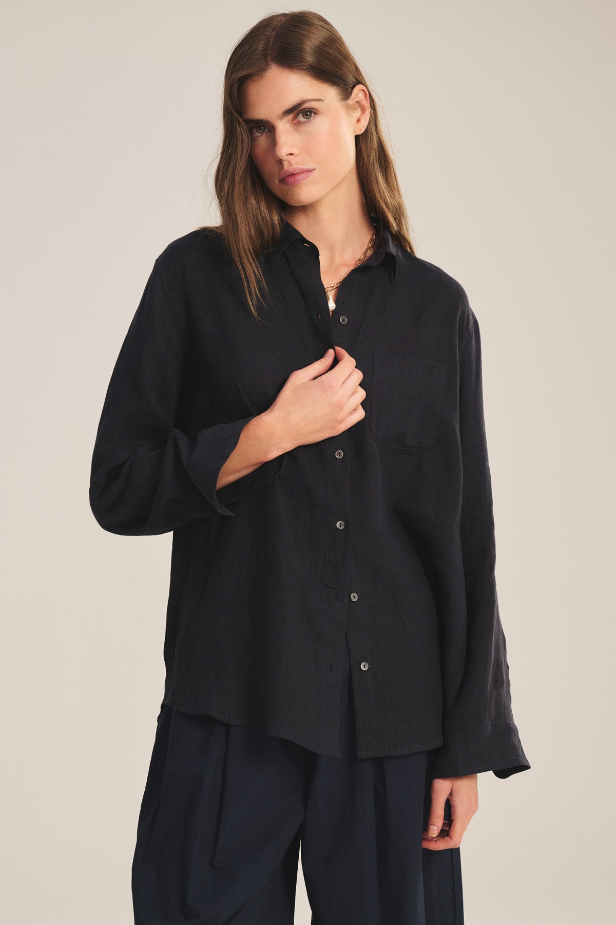 MULHOLLAND LINEN SHIRT