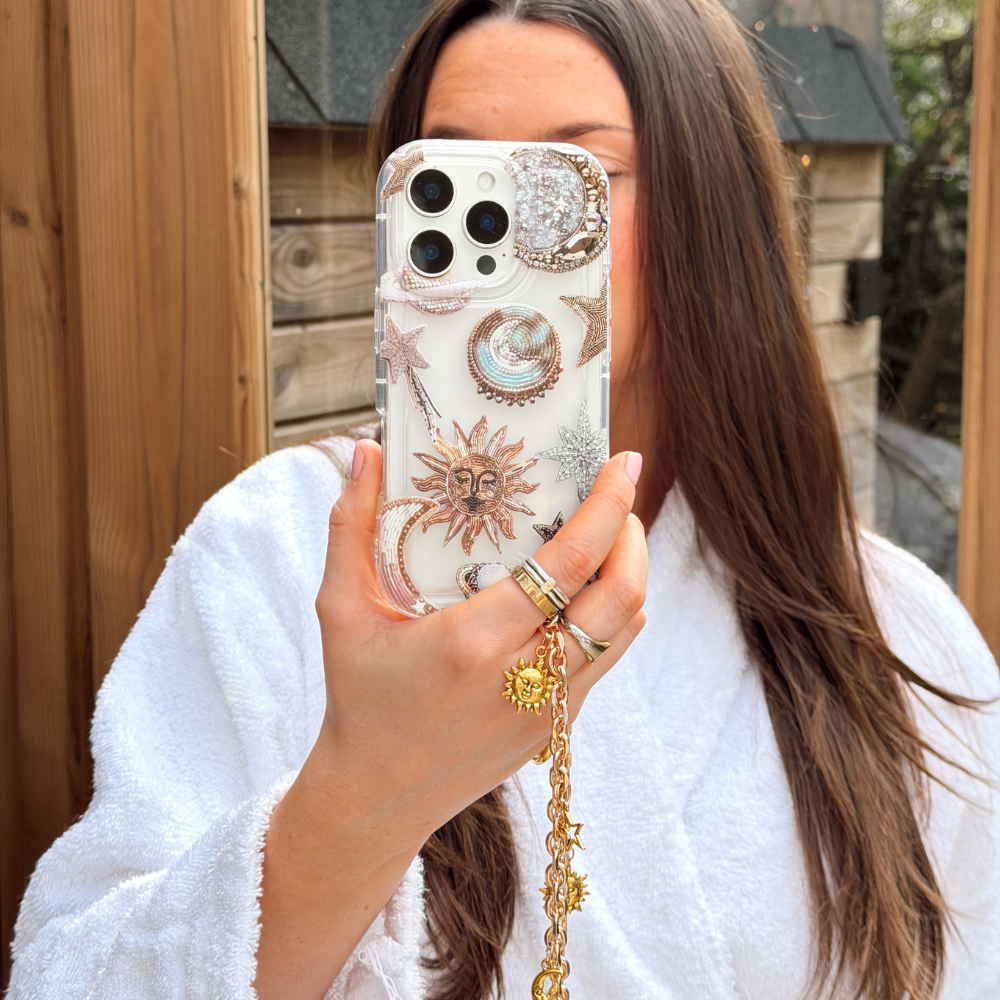 Printed Clear Phone Case - Pastel Celestial