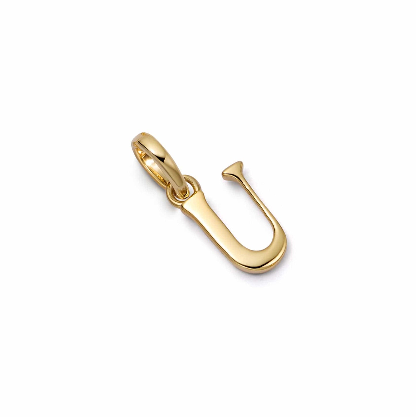 Personalised Initial Charm Pendant 18ct Gold Plate