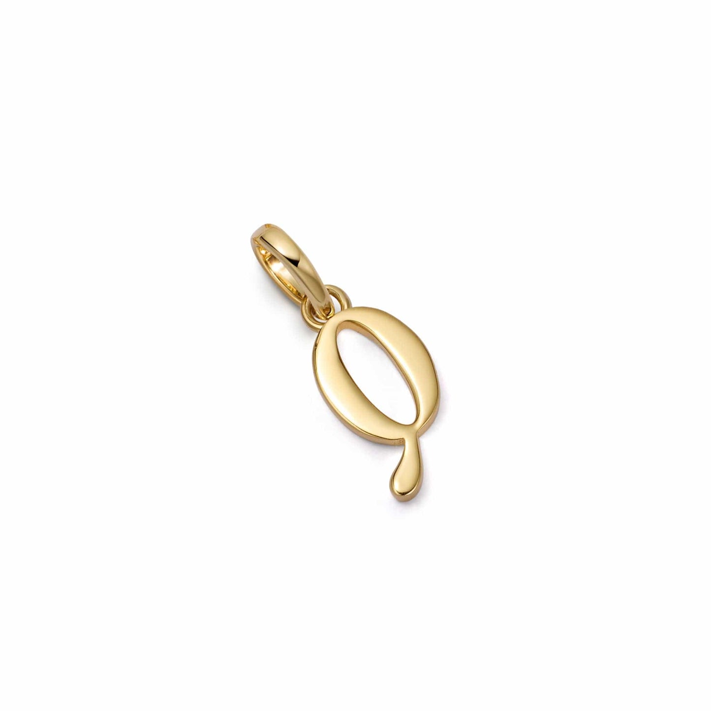 Personalised Initial Charm Pendant 18ct Gold Plate