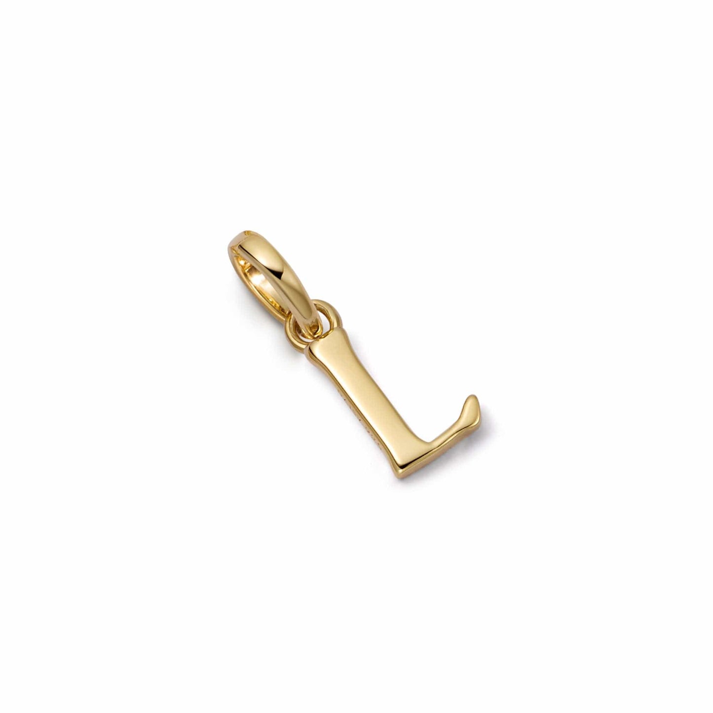 Personalised Initial Charm Pendant 18ct Gold Plate
