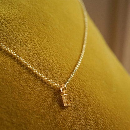 Personalised Initial Charm Pendant 18ct Gold Plate