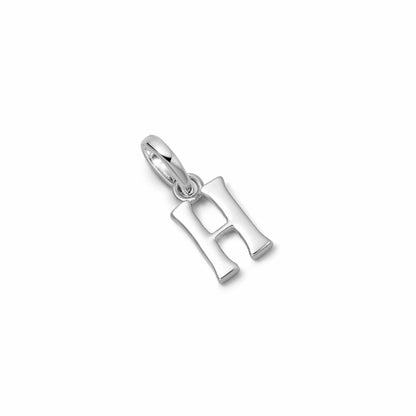 Personalised Initial Charm Pendant Sterling Silver