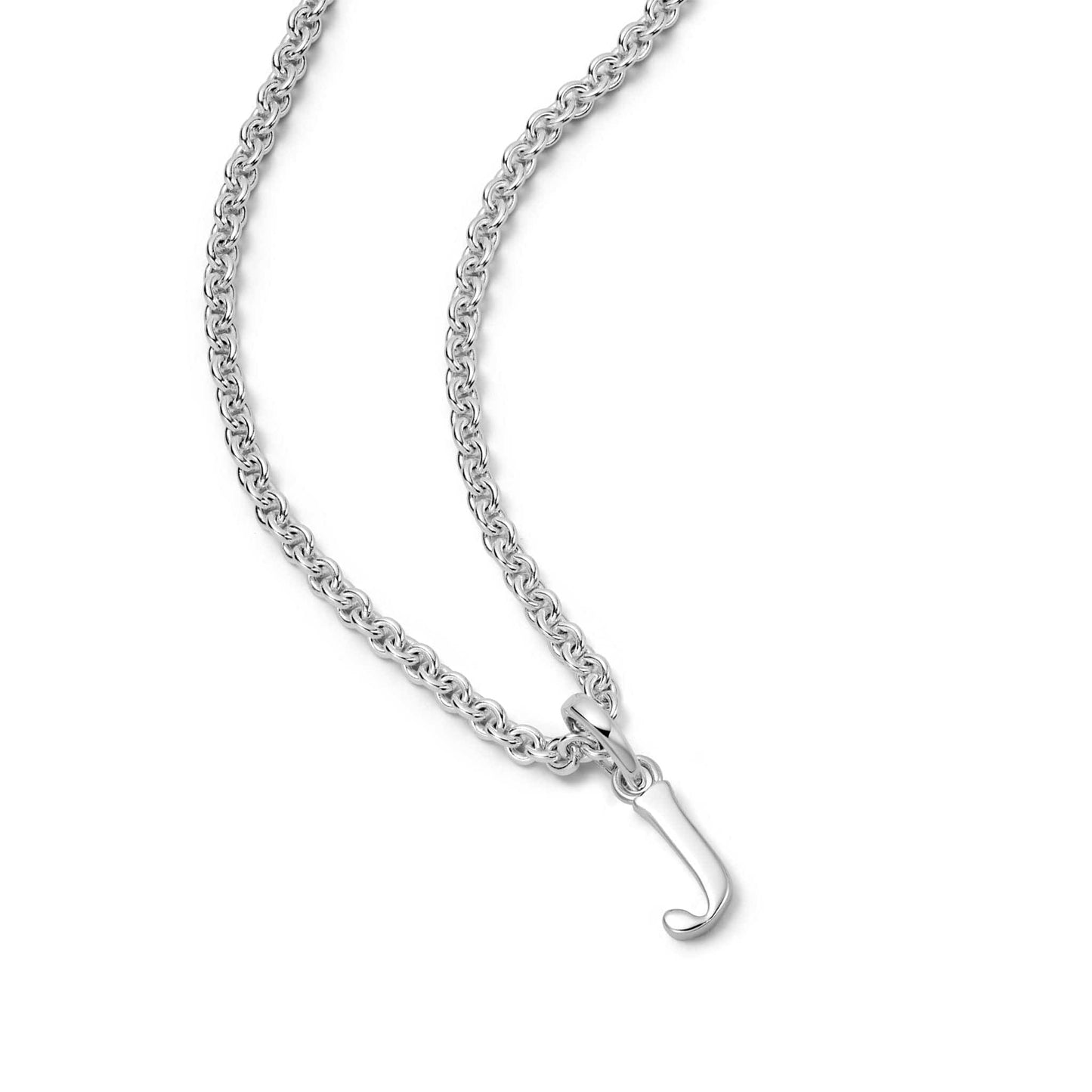 Personalised Initial Pendant Necklace Sterling Silver