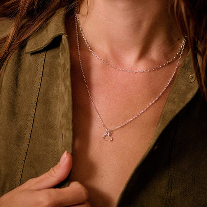Personalised Initial Pendant Necklace Sterling Silver
