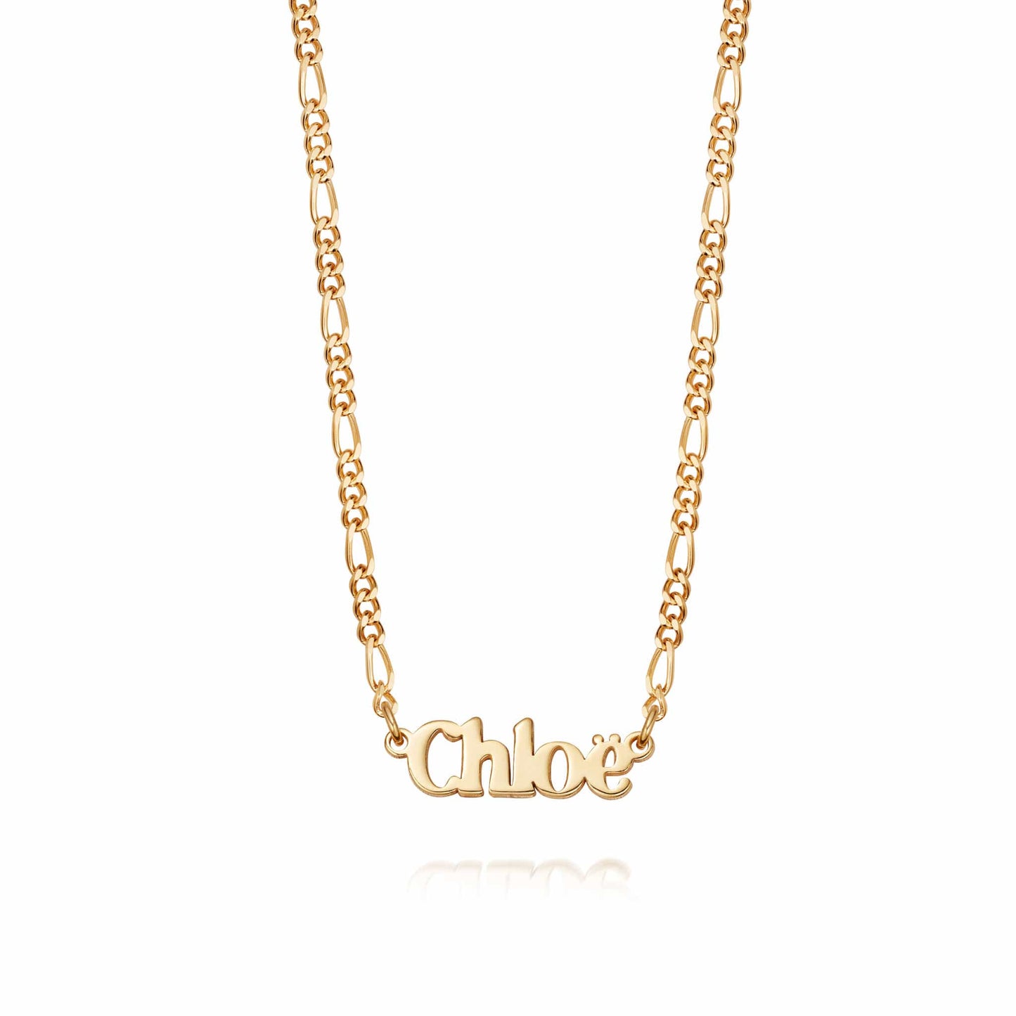 Personalised Name Necklace 18ct Gold Plate