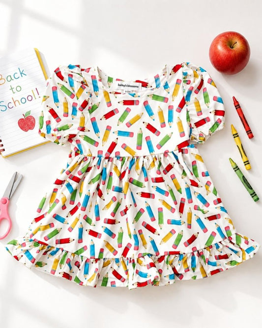 Phoebe Ruffle Dress - School Days