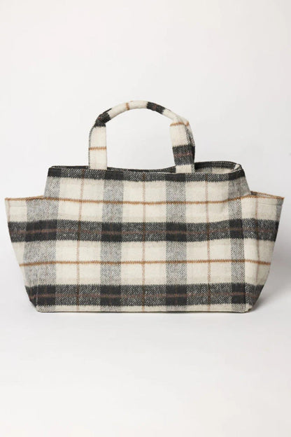PLAID TOTE