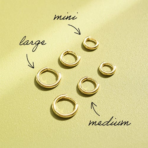Polly Essential Huggie Earrings 18ct Gold Plate