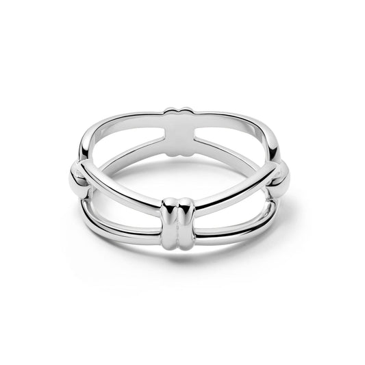 Polly Knot Band Ring Sterling Silver