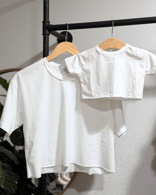 Indy Essential Crop Tee - White