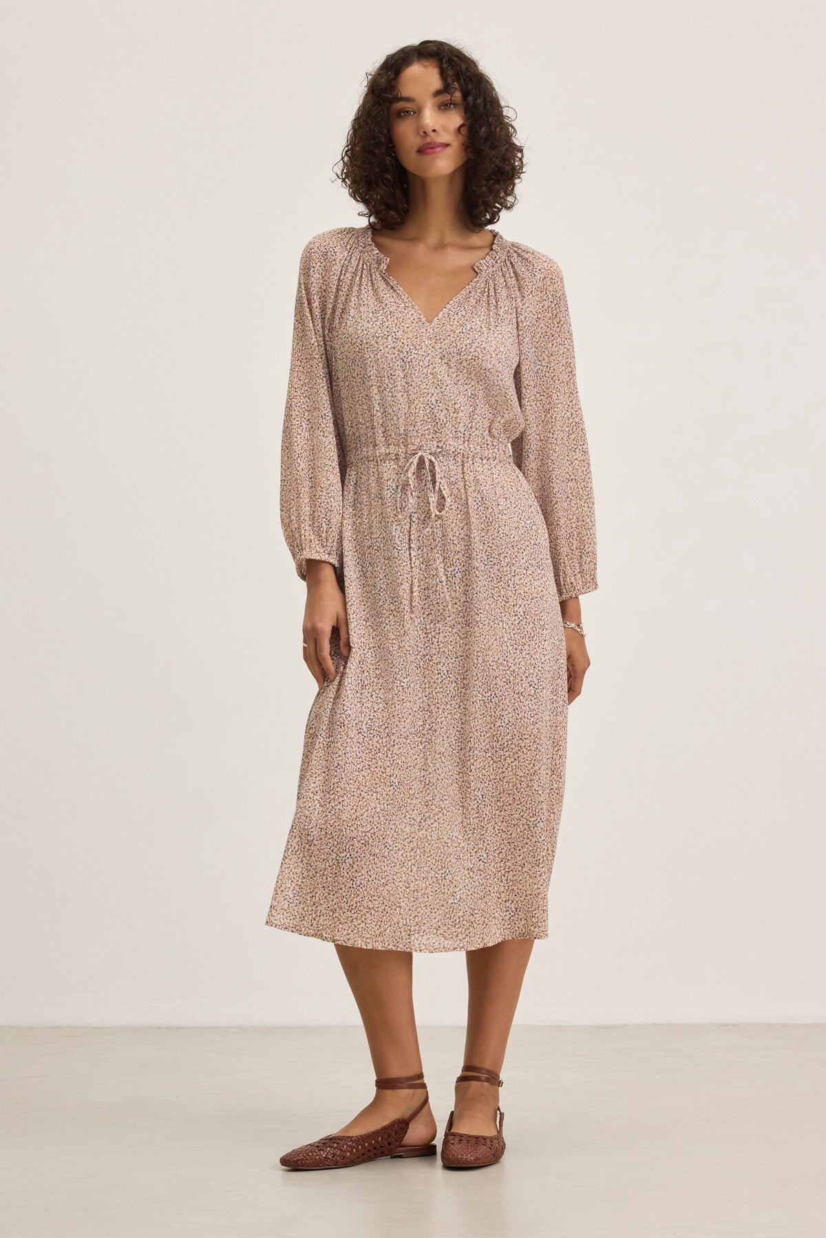 LIMA PRINTED CRINKLE COTTON GAUZE DRESS