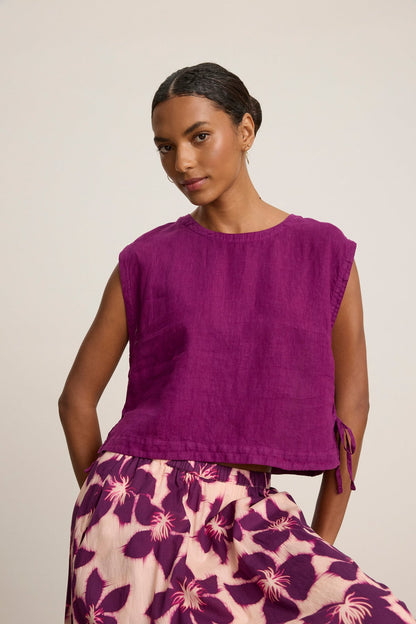TAVIA LINEN TOP