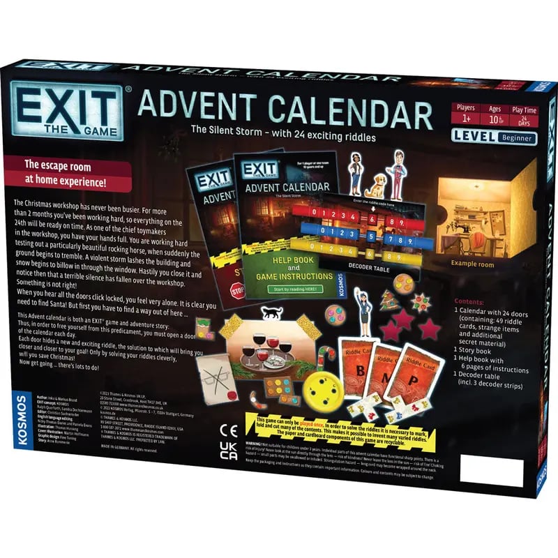 🎄 Last Day – 50% OFF! Escape the Workshop Advent Calendar | 24 Days of Puzzles & Adventure
