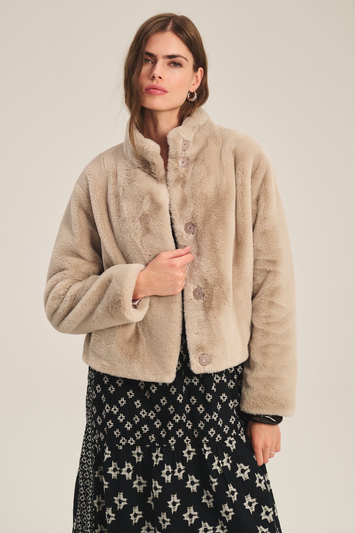 SHEENA LUXE FAUX FUR JACKET