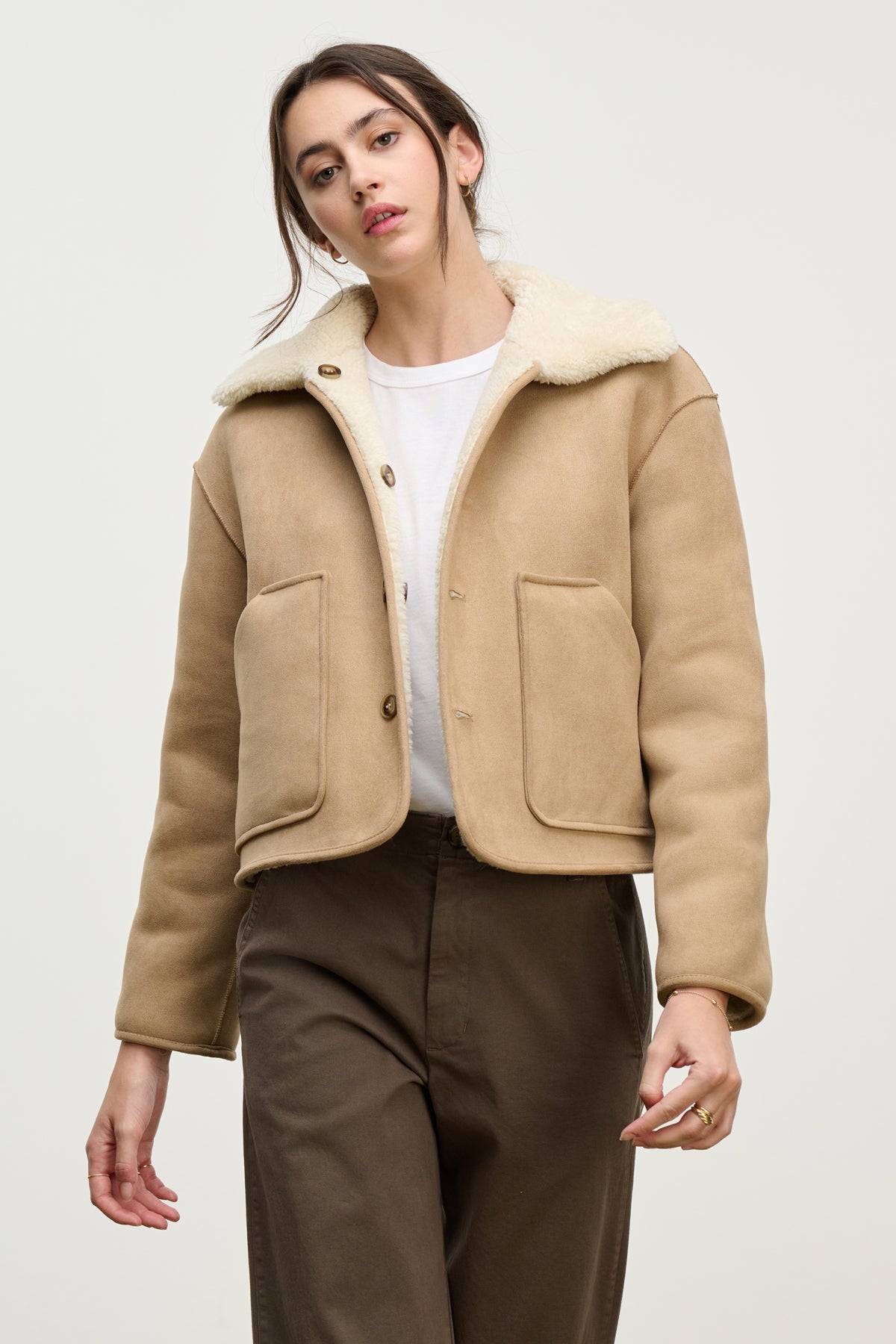 AMARA SHERPA REVERSIBLE JACKET