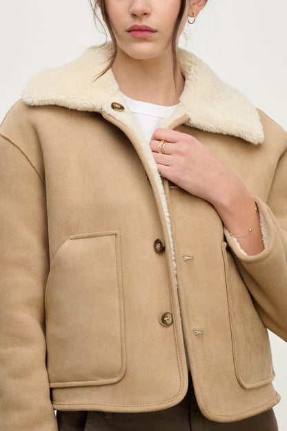 AMARA SHERPA REVERSIBLE JACKET