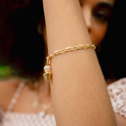 Shrimps Chunky Chain Bracelet 18ct Gold Plate