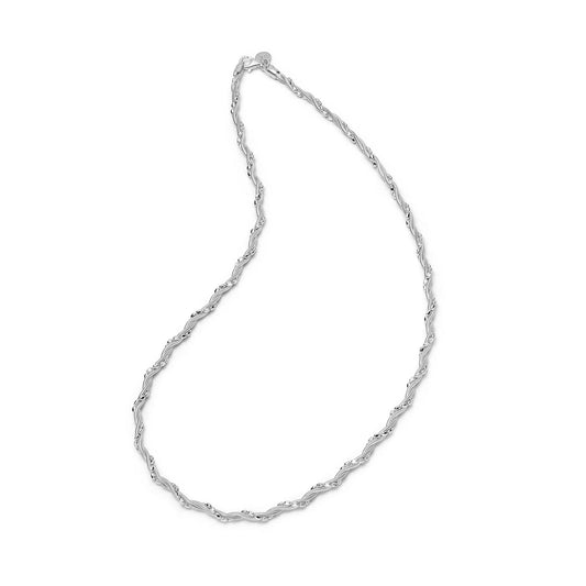Shrimps Twist Chain Necklace Sterling Silver
