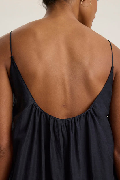 AVERY SILK COTTON VOILE DRESS