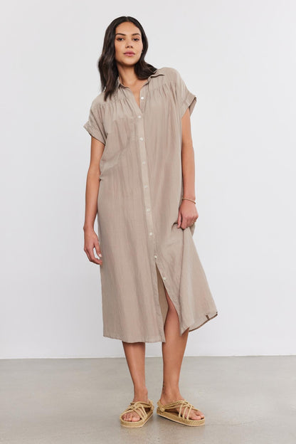 MARLA SILK COTTON VOILE DRESS