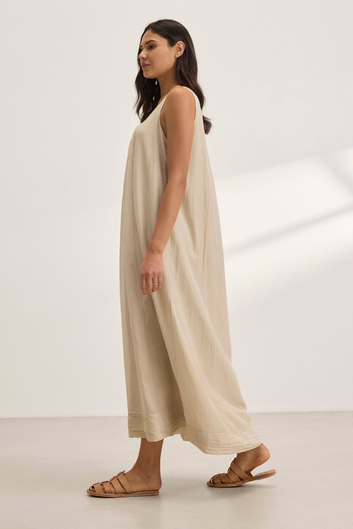 BAYOU SILK COTTON VOILE DRESS