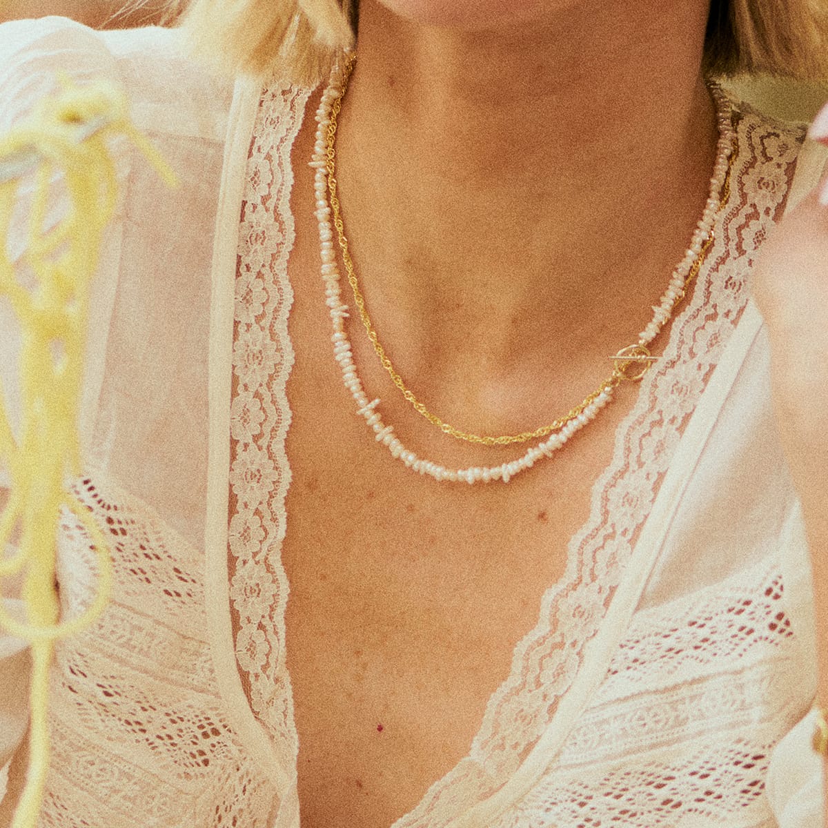 Singapore Layering Chain Necklace 18ct Gold Plate