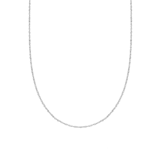 Singapore Layering Chain Necklace Sterling Silver