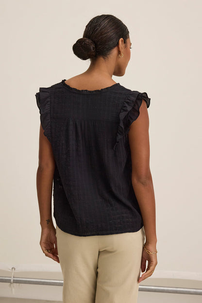 EVA TEXTURED COTTON GAUZE TOP