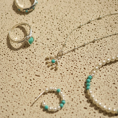 The Evil Eye Necklace Layering Set Sterling Silver