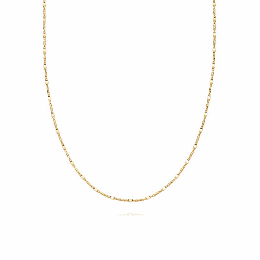 Tidal Twist Chain Necklace 18ct Gold Plate