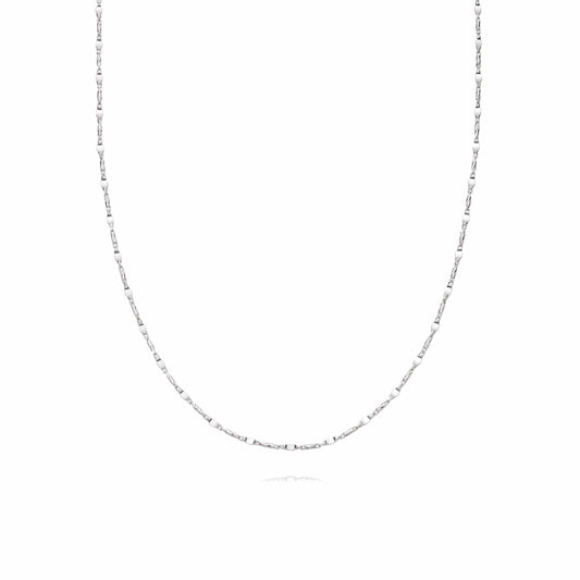 Tidal Twist Chain Necklace Sterling Silver