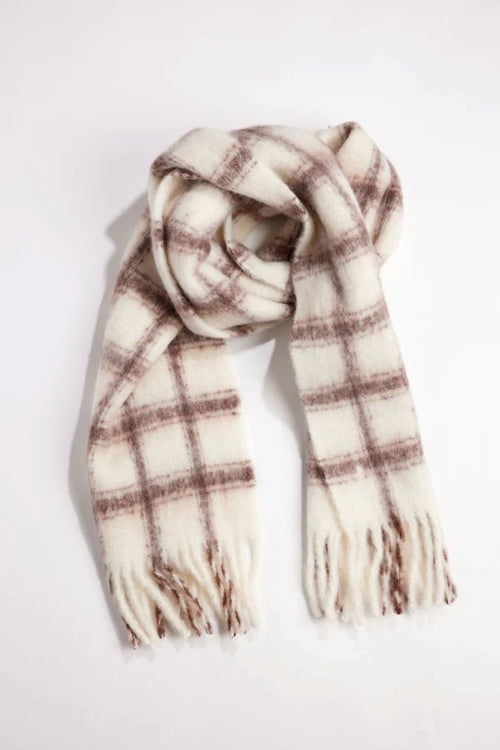 WARM WINDOW PLAID SCARF