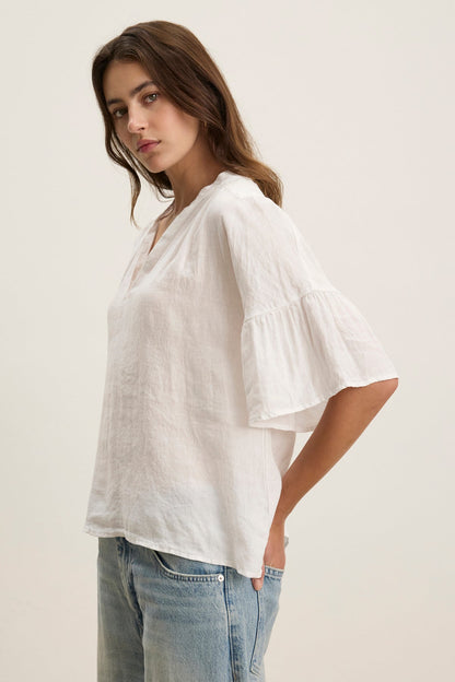 RAYE LINEN TOP