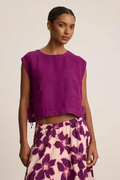 TAVIA LINEN TOP