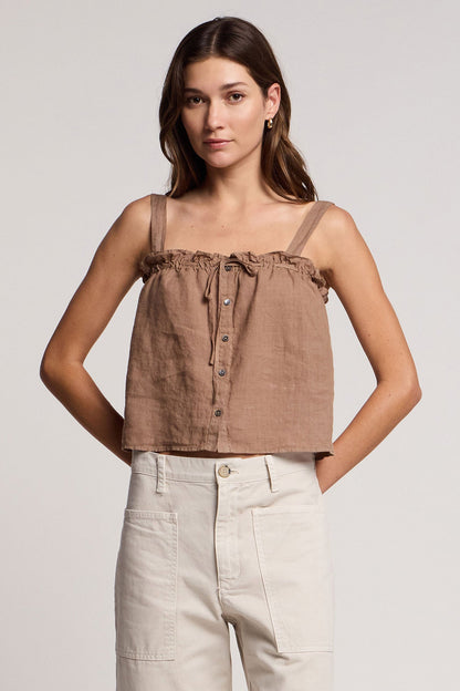 IZZIE LINEN TANK TOP