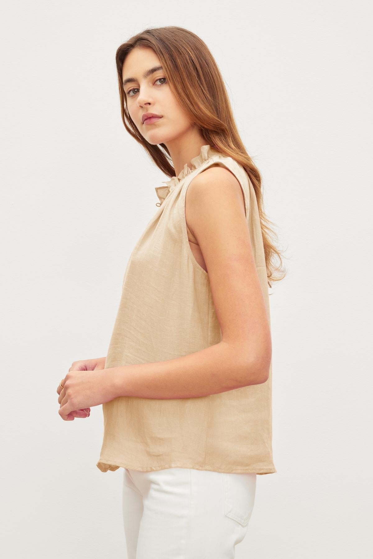 MASIE LINEN TANK TOP